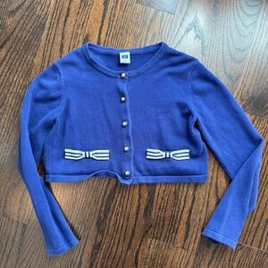 Janie & Jack cropped cartigan size 6
